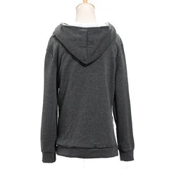 Fashion Zipper Up Thick Fleece Outwear Casual Coats Jacket