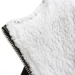 Fashion Zipper Up Thick Fleece Outwear Casual Coats Jacket