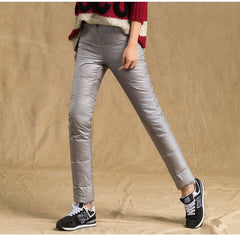 Elastic Plus Size Thicken Female Trousers