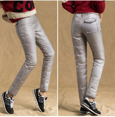 Elastic Plus Size Thicken Female Trousers