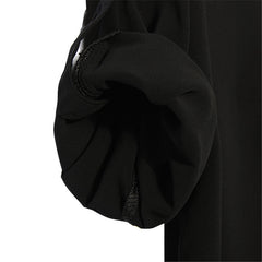 Long Batwing Sleeve Chiffon Shirts Turn-down Collar