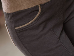 Female Patchwork Pencil Trousers Plus Size