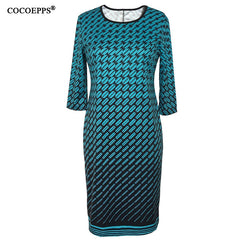 Loose Long Three Quarter Casual Dress