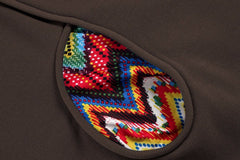 Fashion Patchwork Pullover Hoodie Floral Print Long Sleeve