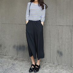 High Waist Chiffon Wide Leg Pants