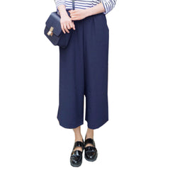 High Waist Chiffon Wide Leg Pants