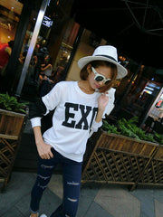 Plus Size Female Black White Tracksuits