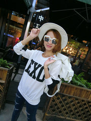 Plus Size Female Black White Tracksuits