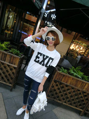 Plus Size Female Black White Tracksuits